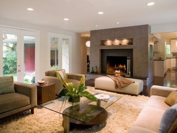 eclairage led salon spots led plafond suspensions niche lumineuse