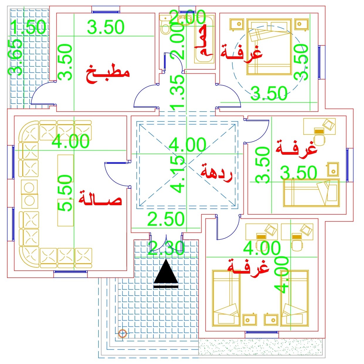 شاهد أبرز أفكار مخطط بيت 2024 بالصور 4 plan 128