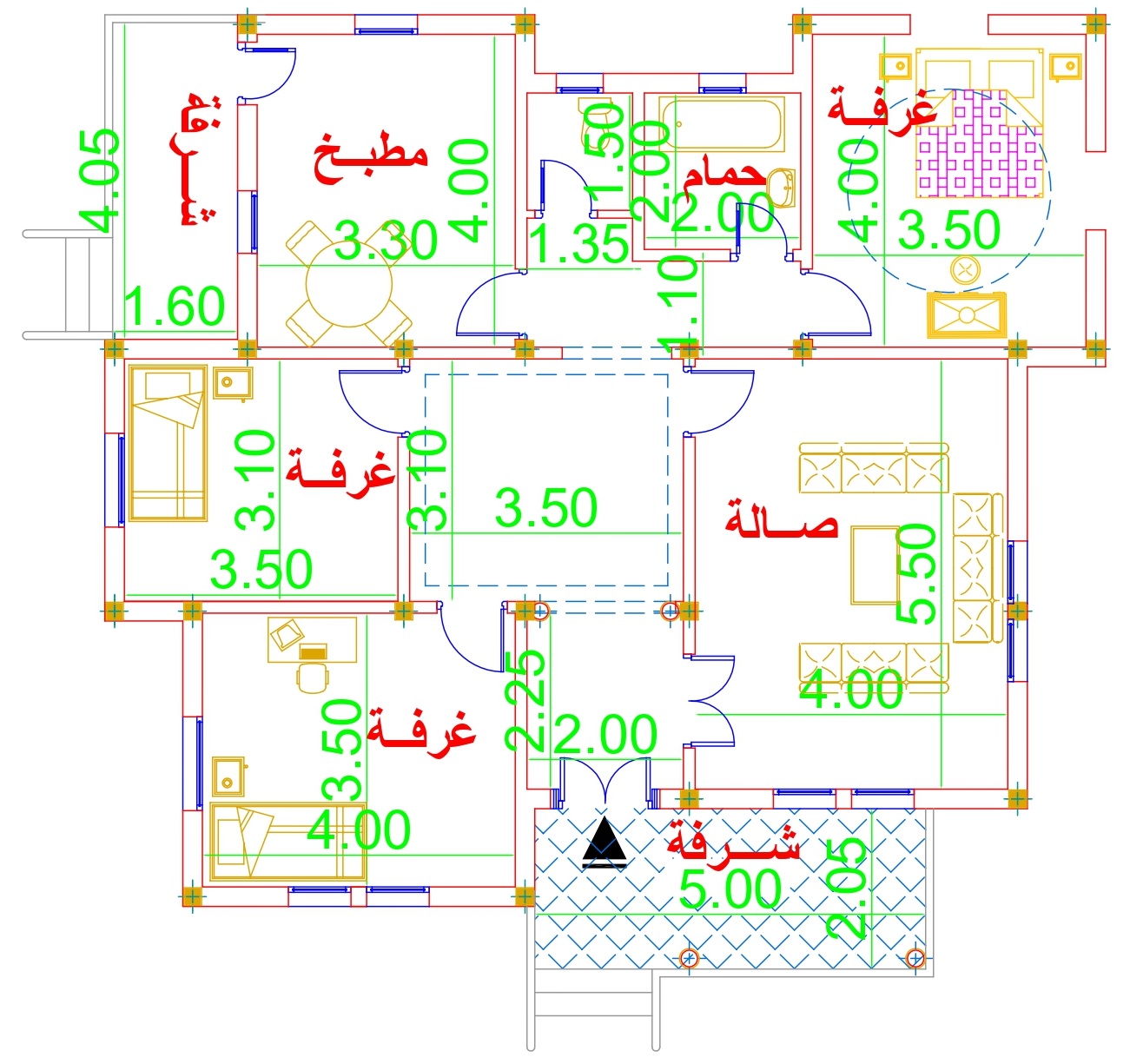 شاهد أبرز أفكار مخطط بيت 2024 بالصور 7 plan 135