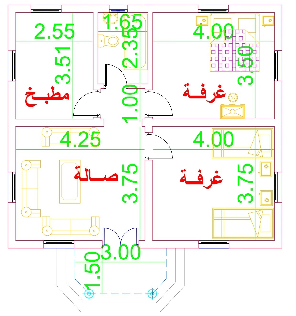 شاهد أبرز أفكار مخطط بيت 2024 بالصور 3 plan 76